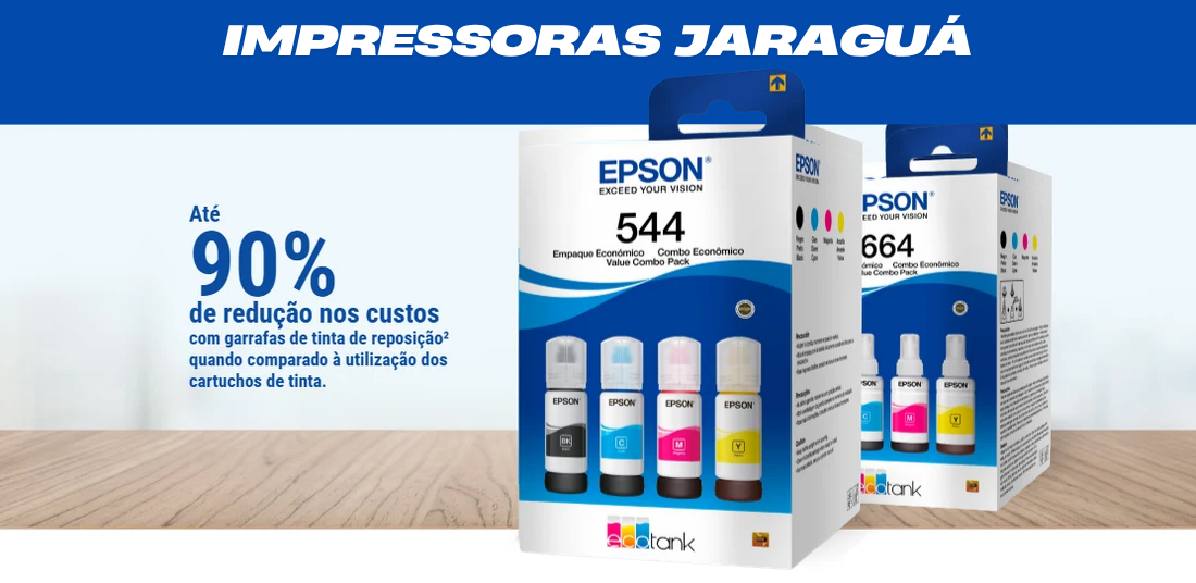 Tinta Epson 544 Original em Jaraguá do Sul | Kit 4 Cores