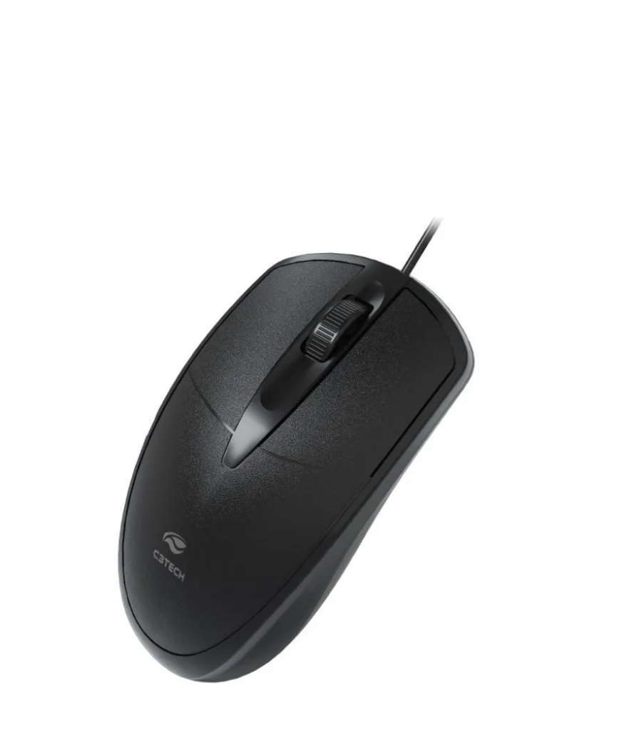 Mouse Usb Preto Com Fio Ms-31bk C3tech