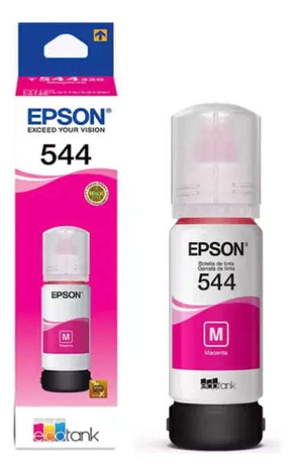 Kit Epson T544 Preto, Amarelo, Magenta, Ciano Tinta 4 Cores