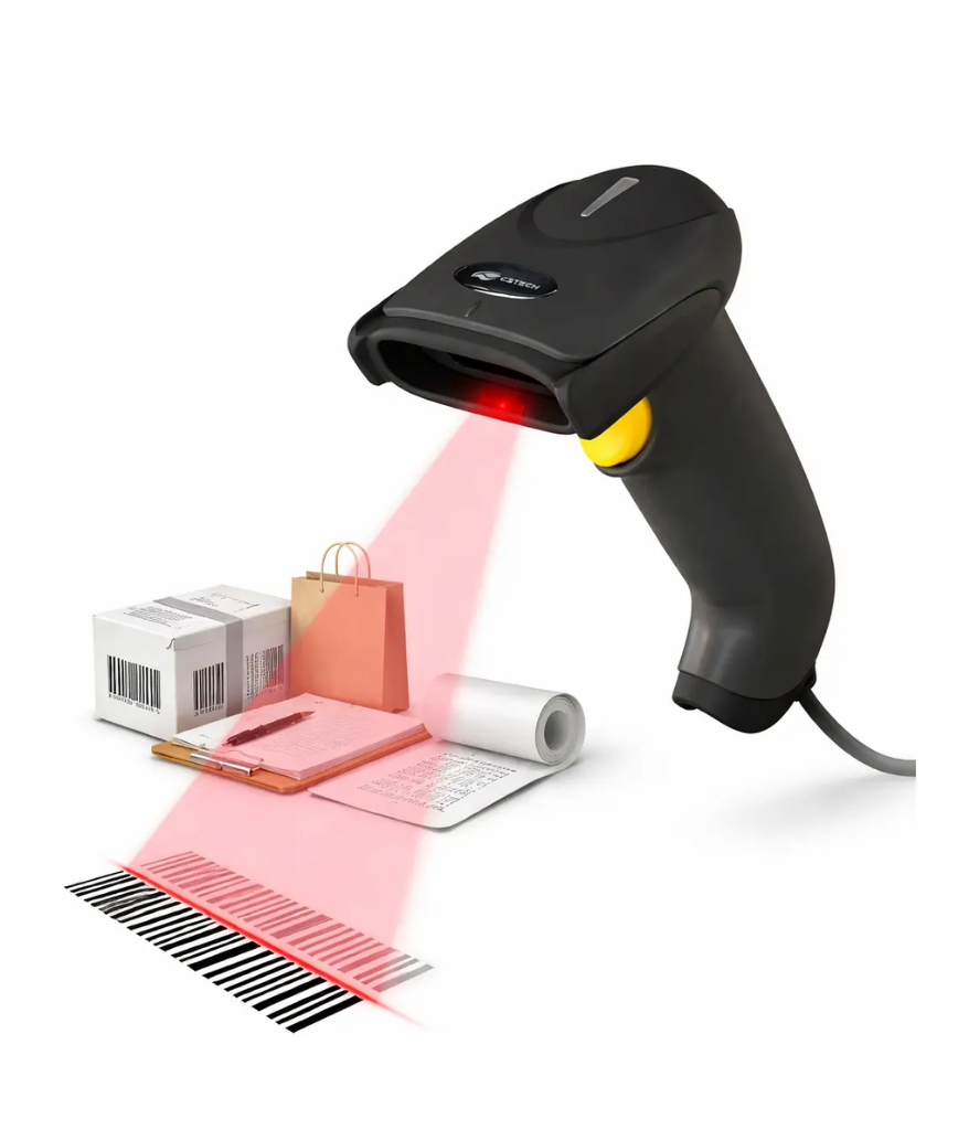 Leitor De Código De Barras Laser C3 Tech Lb-51 Usb Danfe Usb Preto