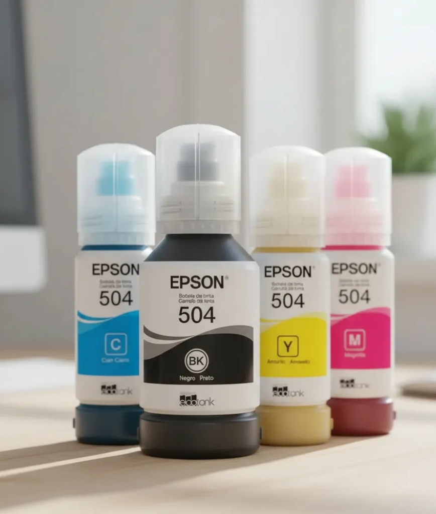 Kit Epson Refil de Tinta T504 Preto/Magenta/Ciano/Amarelo