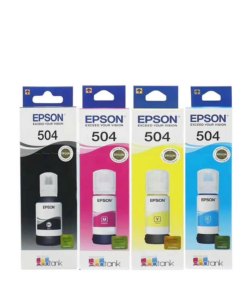 Kit Epson Refil de Tinta T504 Preto/Magenta/Ciano/Amarelo