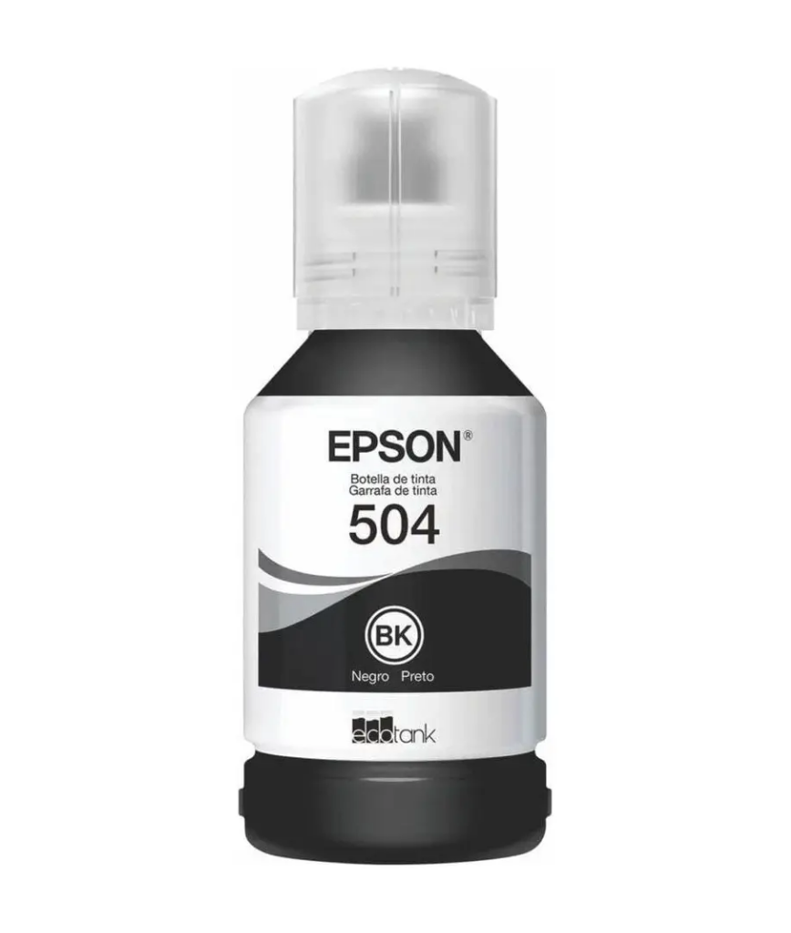 Tinta Preta Epson 504 Original Pigmentada Ecotank 127ml