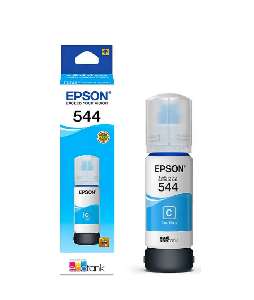 Kit 3 Garrafas de Tinta para Ecotank ciano, magenta e amarelo - Epson