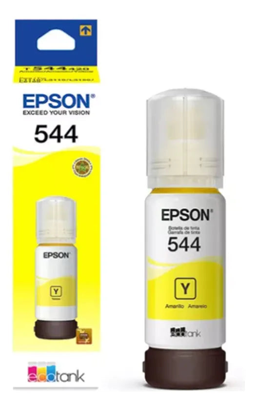 Kit Epson T544 Preto, Amarelo, Magenta, Ciano Tinta 4 Cores