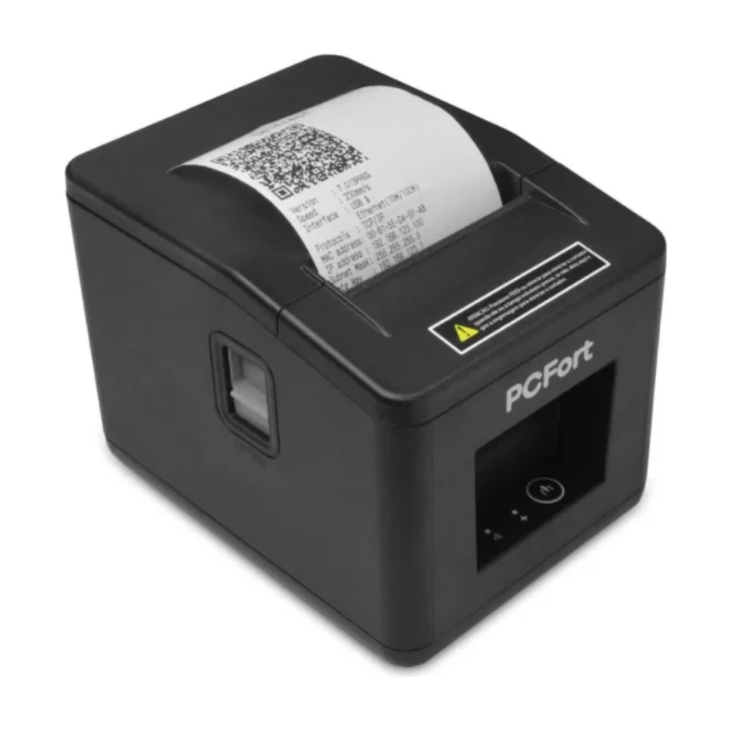 Impressora De Cupom Pcfort E200m V2 Usb E Ethernet Preto 220w