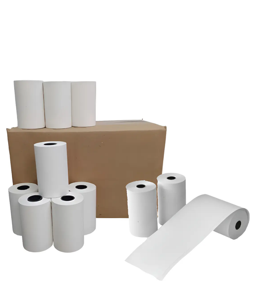 Caixa Com 30 Rolos De Bobinas Térmica 80x40 Branca
