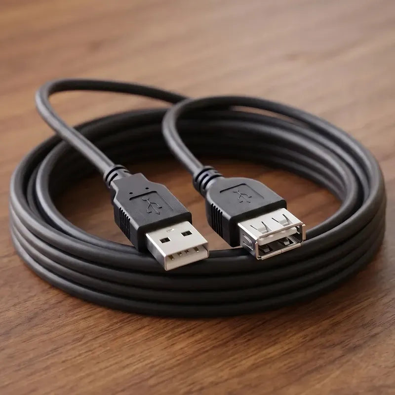 Cabo Extensor Usb 2.0 1.8m Com Filtro Dex Preto Macho Para Fêmea
