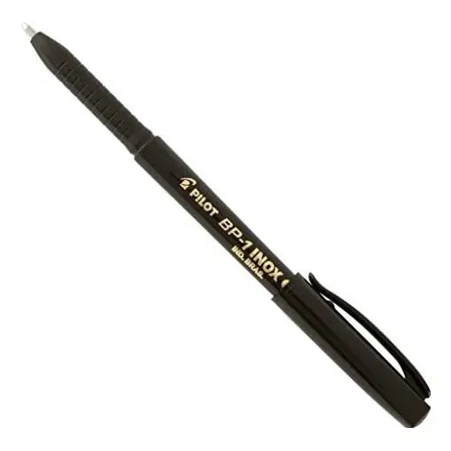 Caneta Esferográfica Pilot Bp-1 Inox 1.0mm Preto 12 Unidades Preto Preta