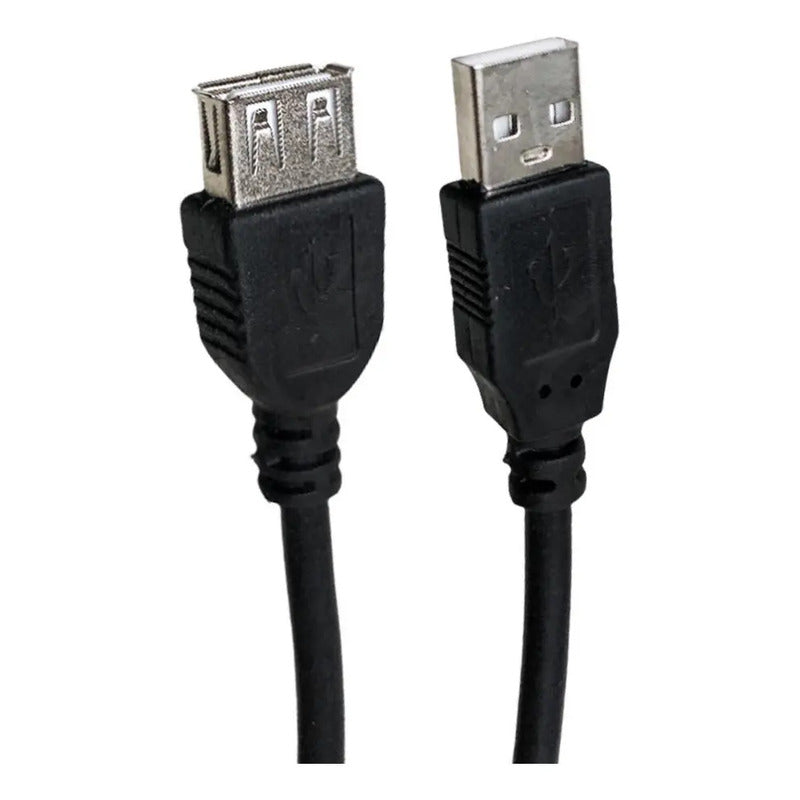Cabo Extensor Usb 2.0 1.8m Com Filtro Dex Preto Macho Para Fêmea