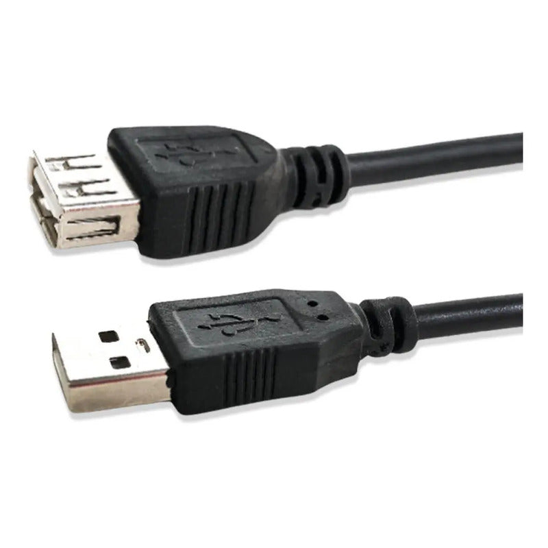 Cabo Extensor Usb 2.0 1.8m Com Filtro Dex Preto Macho Para Fêmea