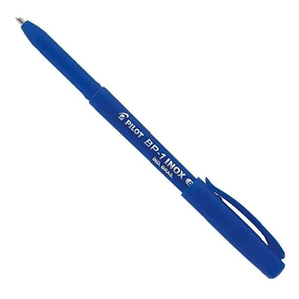 Caneta Esferográfica Pilot Bp-1 Inox 1.0mm Preto 12 Unidades Preto Preta