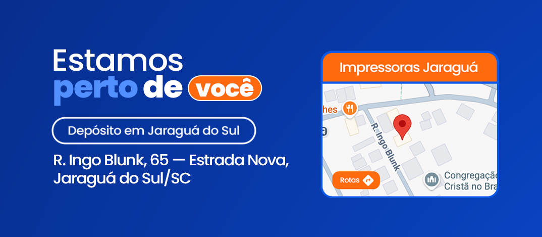 Loja física em Jaraguá do Sul. R. Ingo Blunk, 65 — Estrada Nova, Jaraguá do Sul/SC. Ver endereço e contato.