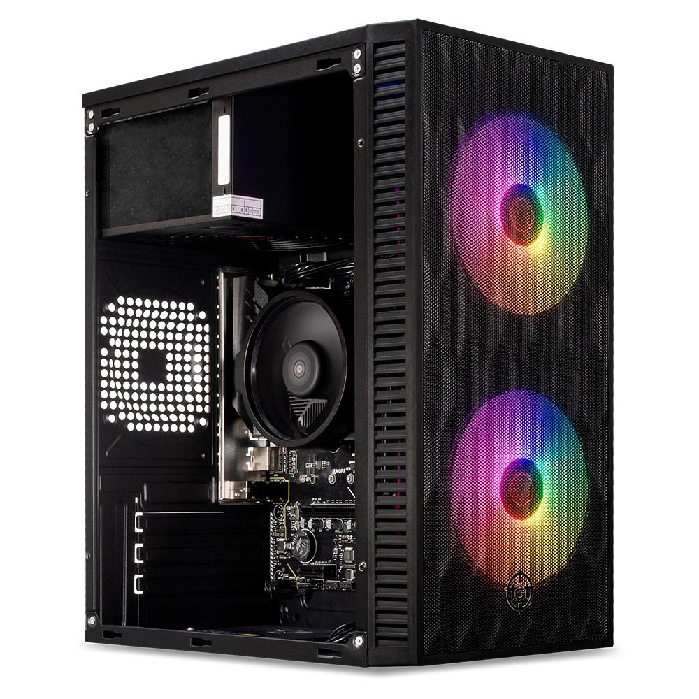 PC Completo Mancer Draco II Ryzen 3 3200G, 8GB RAM, SSD 240GB + Monitor e Kit Periféricos