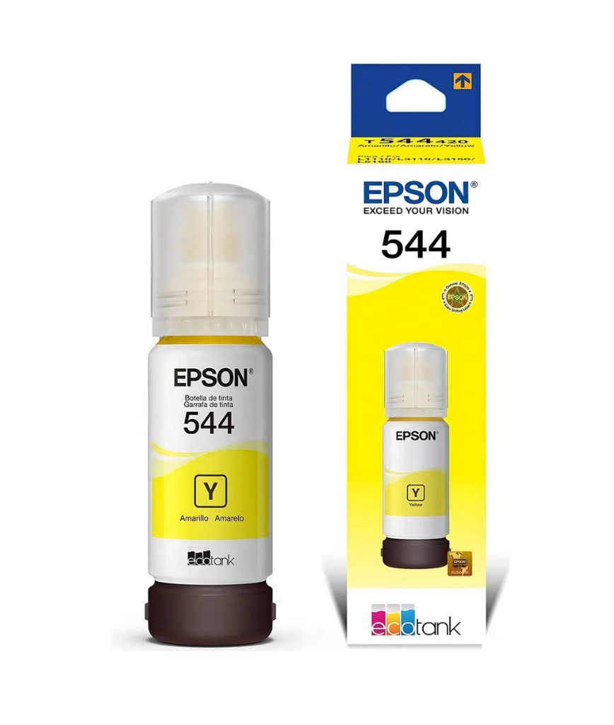 Tinta Epson T544 Amarelo 65ml Refil Original