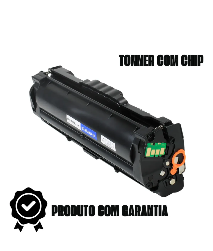 Kit 2 Toner Compatível C/ Chip 105a W1105a 107a 135w 137fnw Preto
