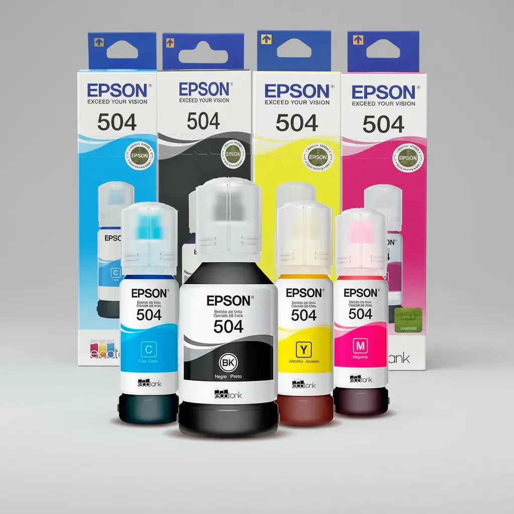 Kit Tinta Original Epson L4360 L4260 L14150 L4160 L6171 T504