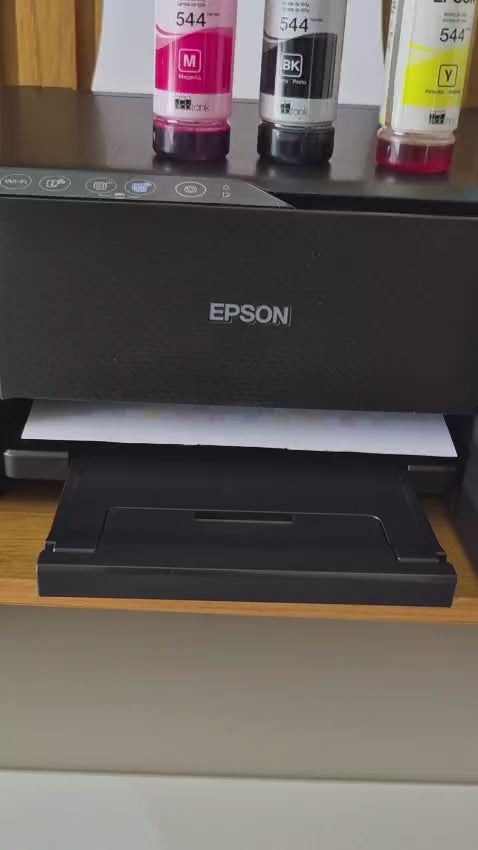 Kit 3 Garrafas de Tinta para Ecotank ciano, magenta e amarelo - Epson
