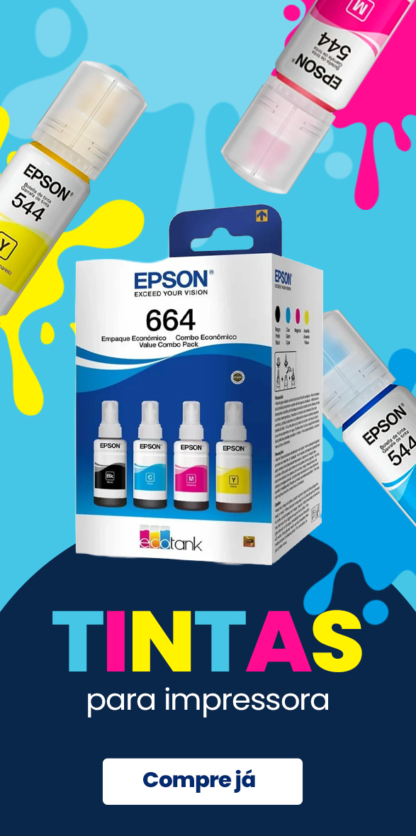 Tintas Epson para impressora. Compre já.
