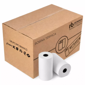 Caixa Bobina Térmica 80x40 Caixa com 30 Rolos